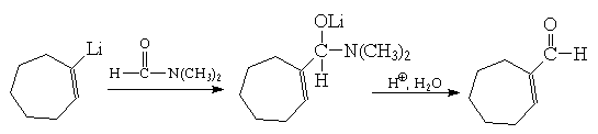 Присоединение металлооорганических соединений к диметилформамиду